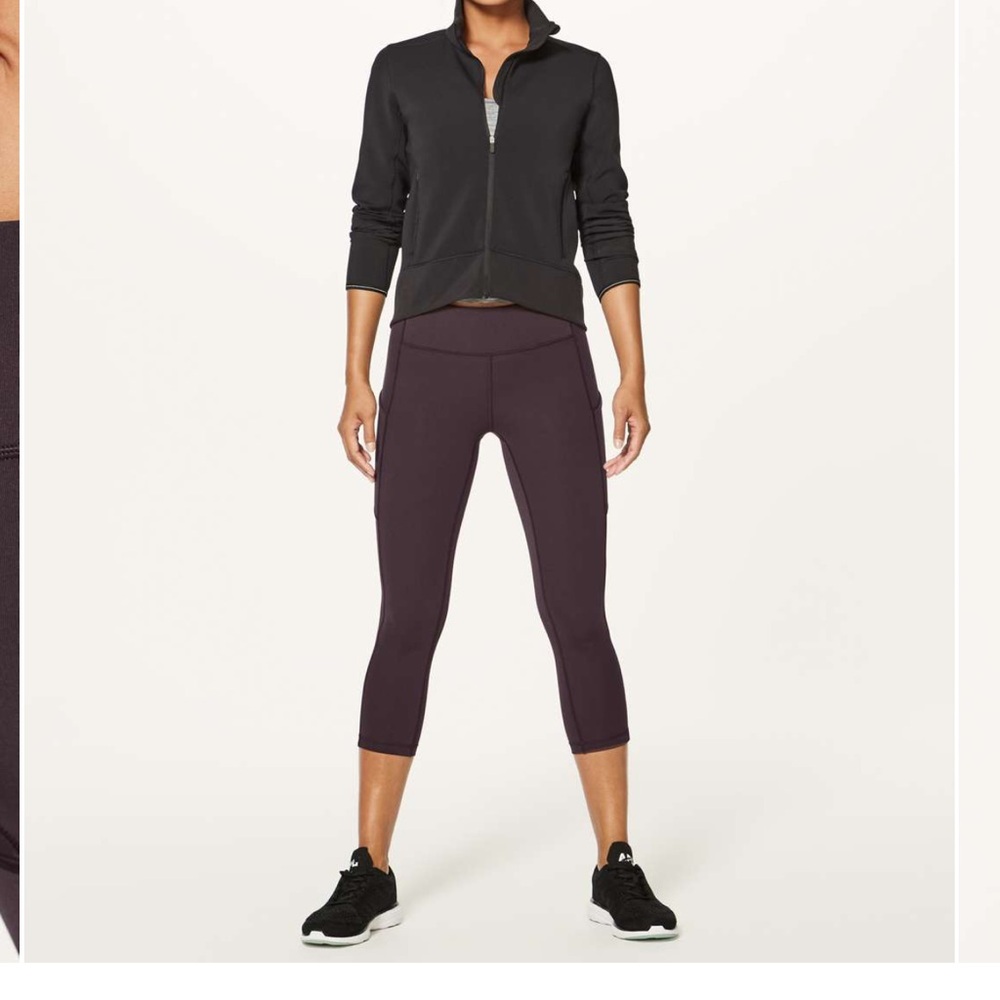 lululemon athletica Women's Purple Speed Up Crop Capris With Pockets Size 8